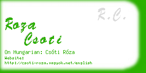 roza csoti business card